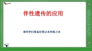 伴性遗传的应用