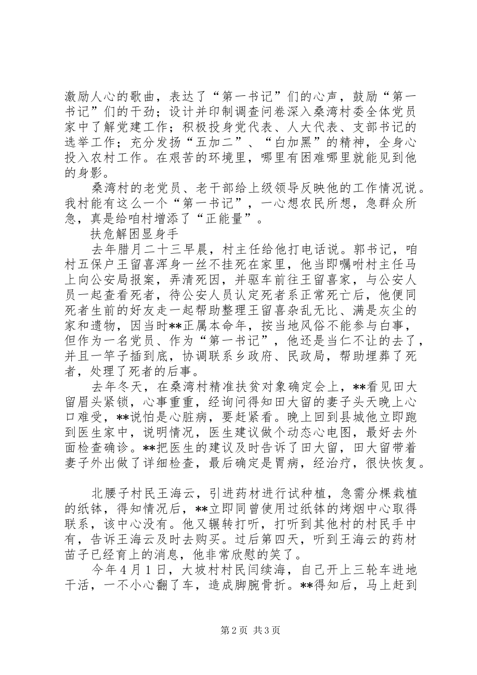 第一书记先进个人事迹_第2页