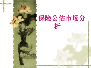 保险公估市场分析