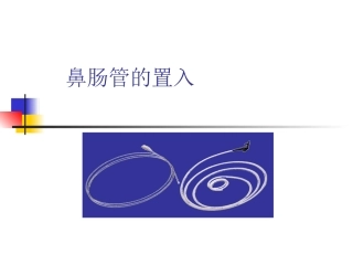鼻肠管置入法