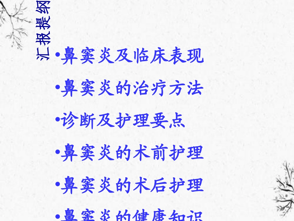 鼻窦炎护理闸中心_第2页