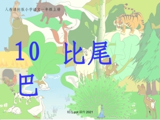 比尾巴优秀课件课件