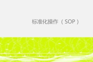 标准化操作SOP