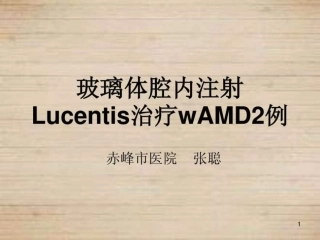 玻璃体腔注射治疗.