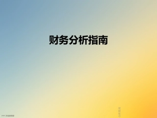 财务分析指南