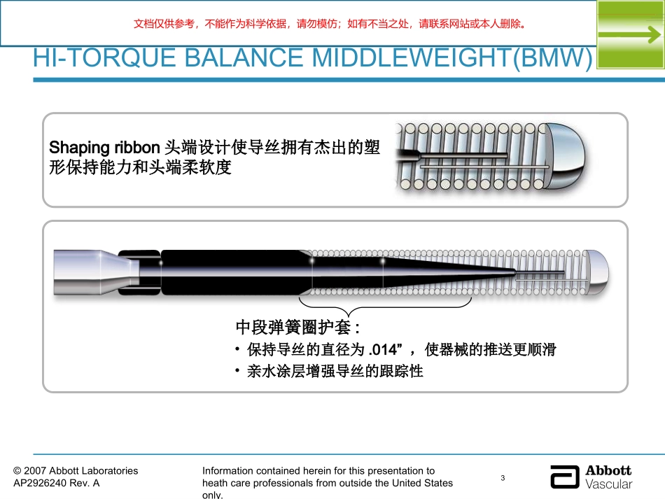AbbottVascular导丝家族课件_第3页