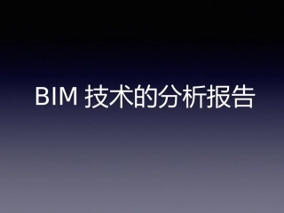 BIM分析报告