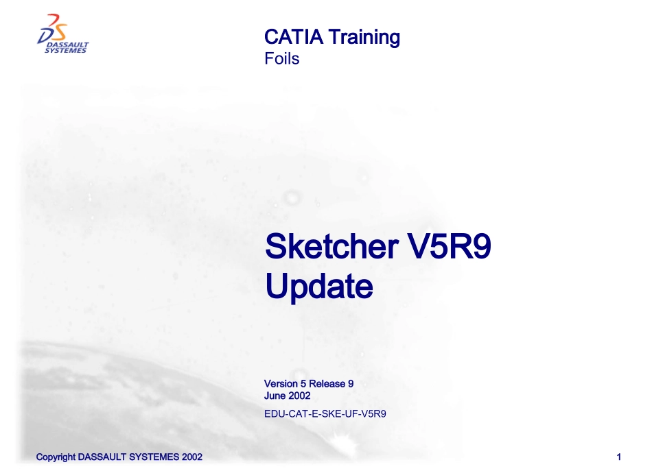CATIAV5R16官方培训教程六_第1页