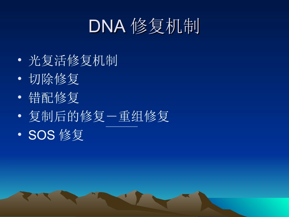 DNA损伤修复机制_第3页
