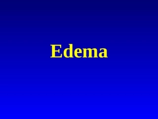 Edema水肿英语课件