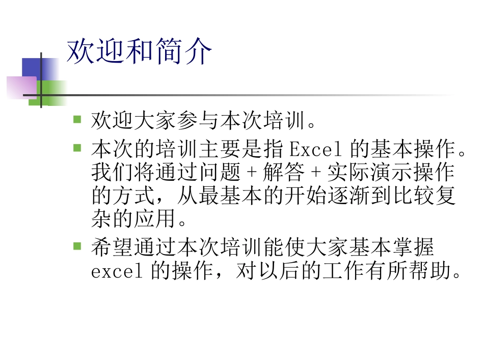 Excel培训教程_第2页