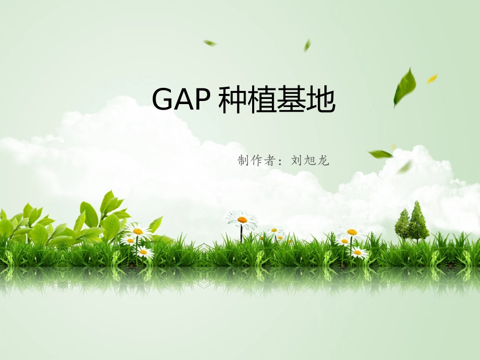 GAP种植基地概述_第1页