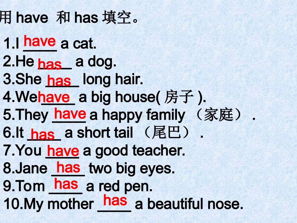 have和has的用法专题培训课件_第3页