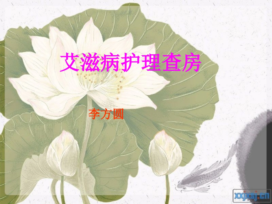 艾滋病患者的护理查房_第1页