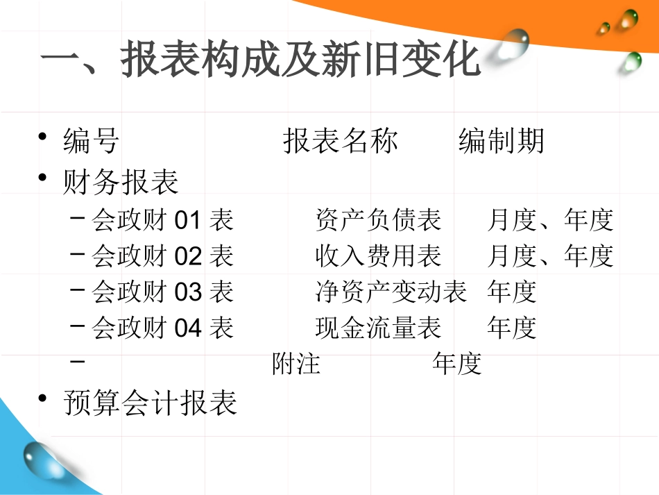 报表列报和新旧衔接_第3页