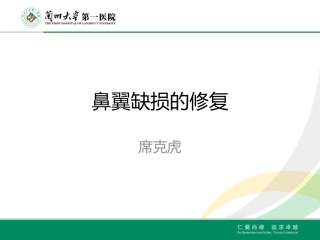 鼻翼缺损修复