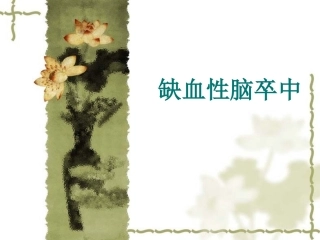 病例分析缺血性脑卒中
