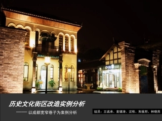 成都宽窄巷子案例分析