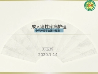成人癌性疼痛护理