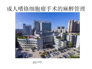 成人嗜铬细胞瘤手术麻醉管理