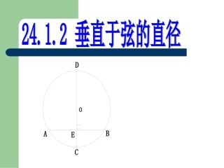 垂直于弦的直径课件