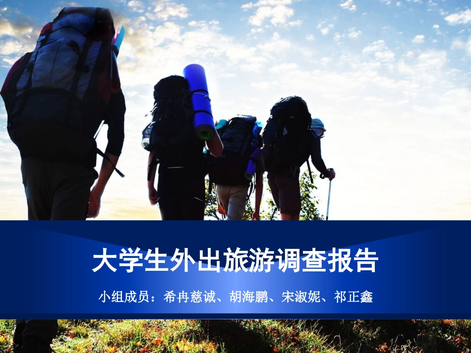 大学生外出旅游调查报告_第1页