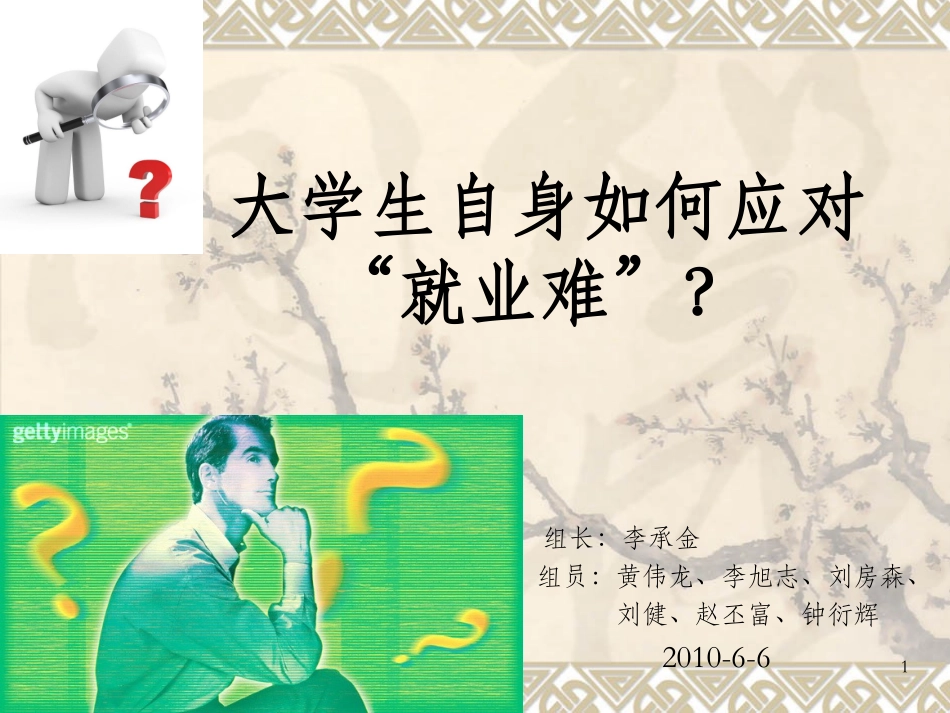 大学生自身如何应对就业难_第1页