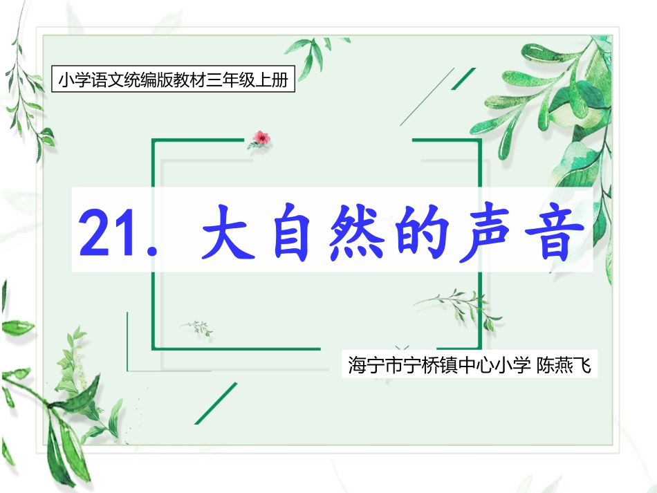 大自然的声音课件_第2页