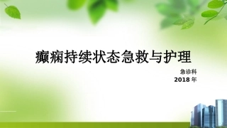癫痫持续状态的护理