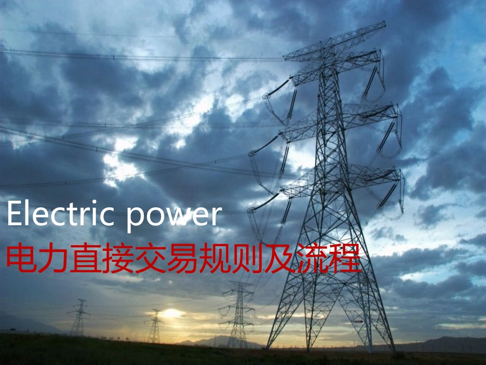 电力交易规则及流程_第2页