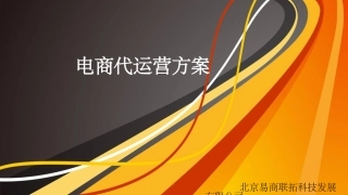 电商代运营方案