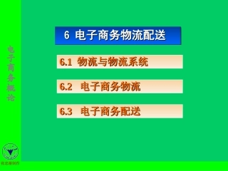 电子商务物流配送