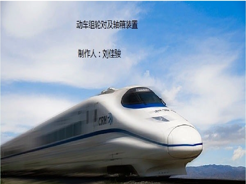 动车组轮对及轴箱装置资料_第1页