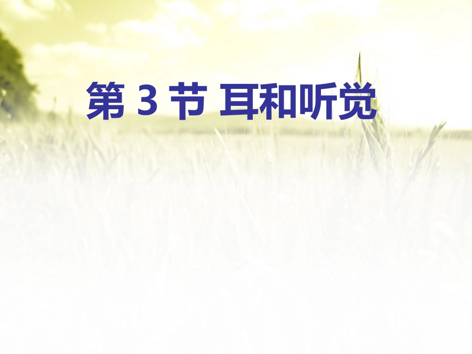 耳和听觉优秀课件_第1页