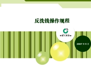 反洗钱操作规程