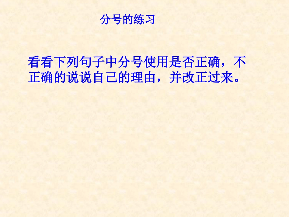 分号的使用练习题_第2页