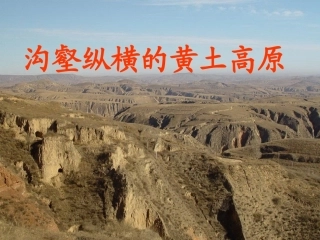 沟壑纵横的黄土高原课件
