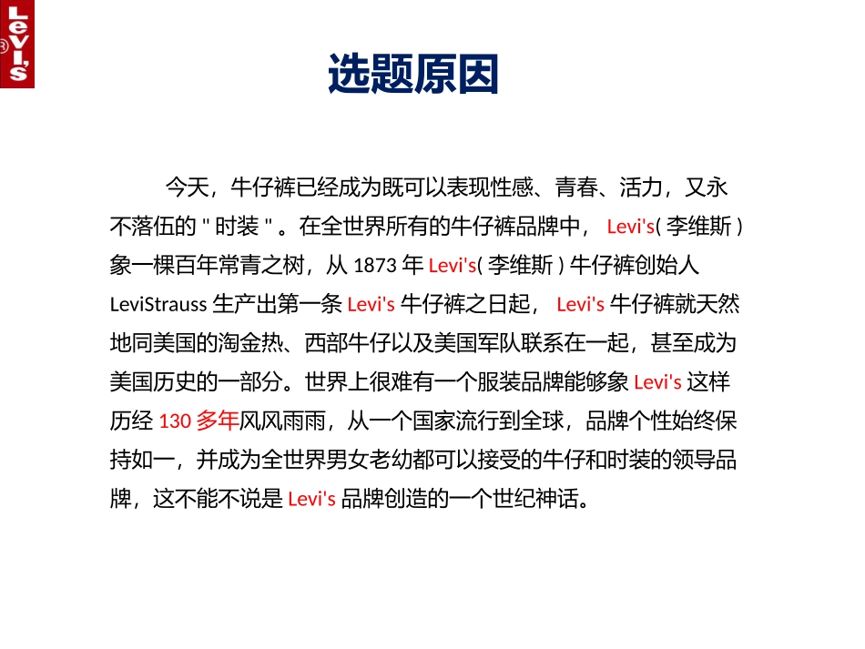 关于李维斯的调研报告_第3页