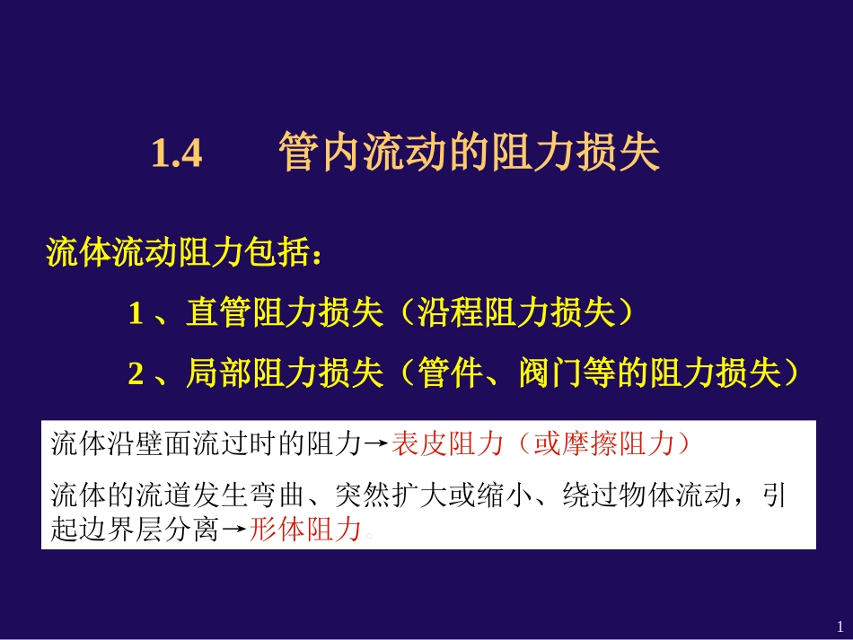 管内流动阻力计算_第1页