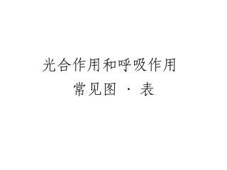 光合和呼吸图表专题