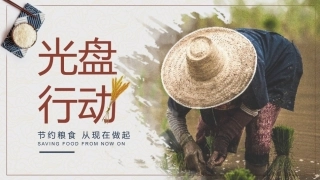 光盘行动杜绝舌尖上的浪费