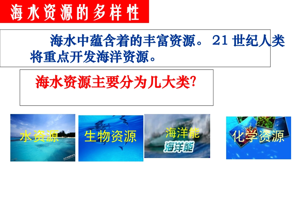海水资源的开发利用培训课件_第2页