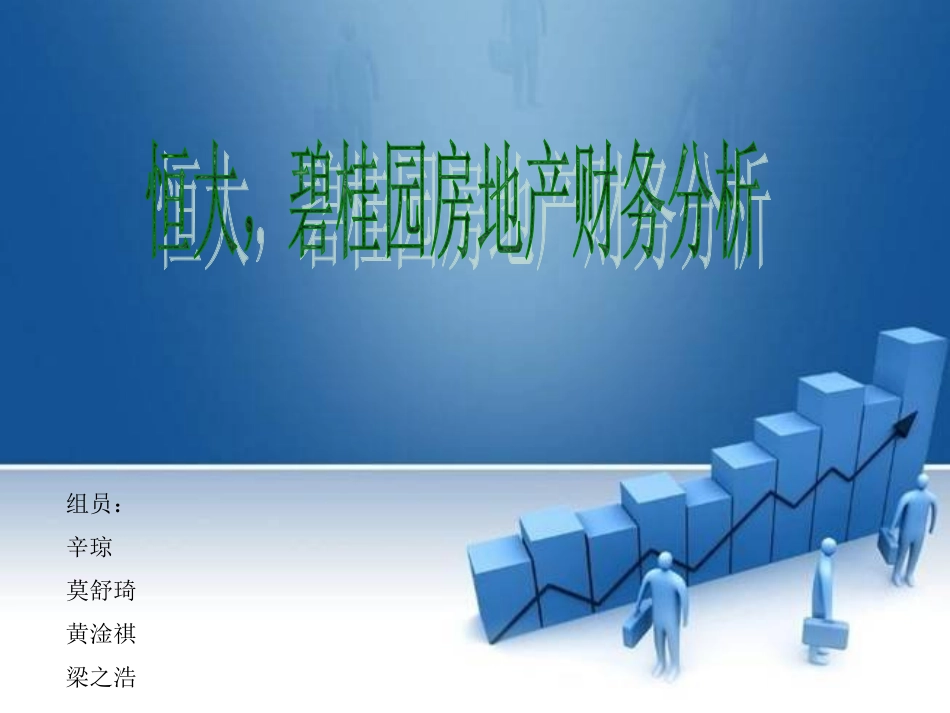 恒大碧桂园房地产财务分析_第1页