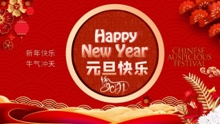 红色喜庆中国风元旦节日介绍动态通用