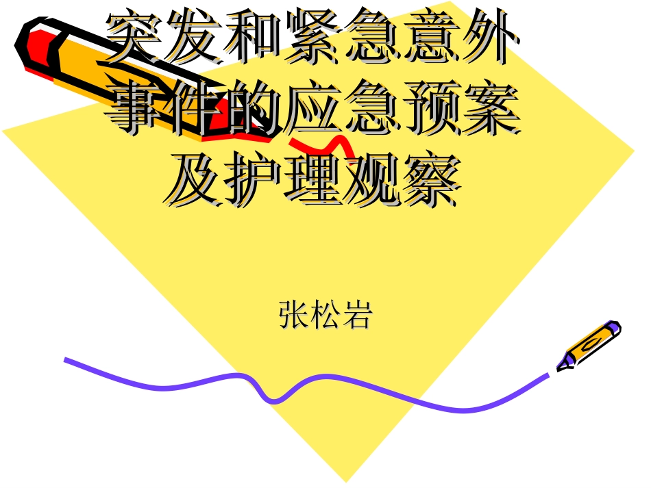 护理应急预案专家培训课件_第1页