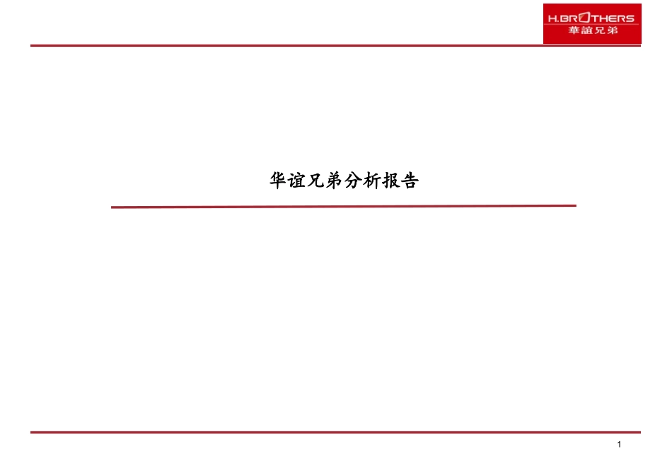 华谊兄弟财务分析信用分析报告_第1页