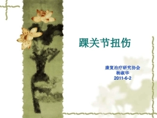 踝关节扭伤素材