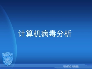 计算机病毒分析