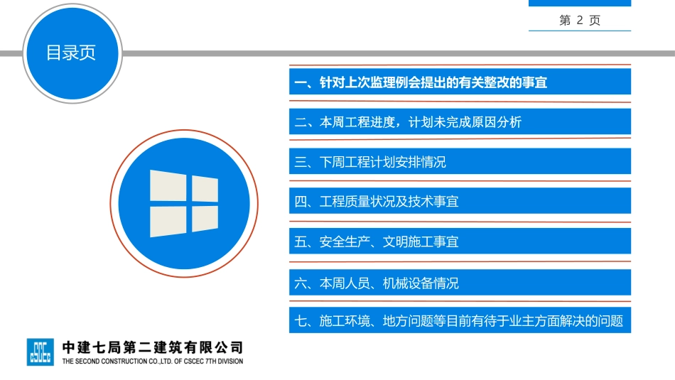 监理例会汇报资料中建体系绿地南昌VR科创城一期项目_第2页