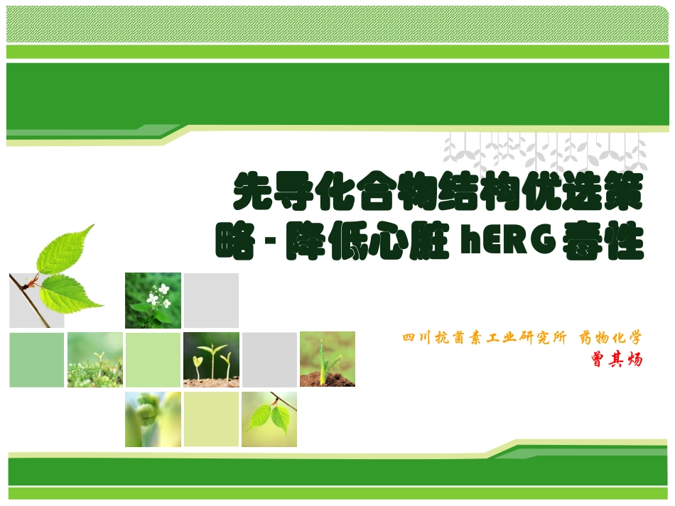 降低心脏hERG毒性_第1页